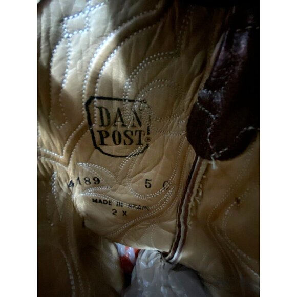 Vintage Dan Post Leather Cowboy Western Boots Womens Size 5 Country Rodeo - Picture 9 of 13